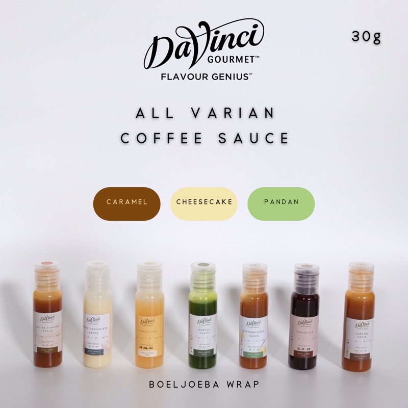 Jual MINI SIZE DaVinci All Varian Sauce Repack 30 G Shopee Indonesia