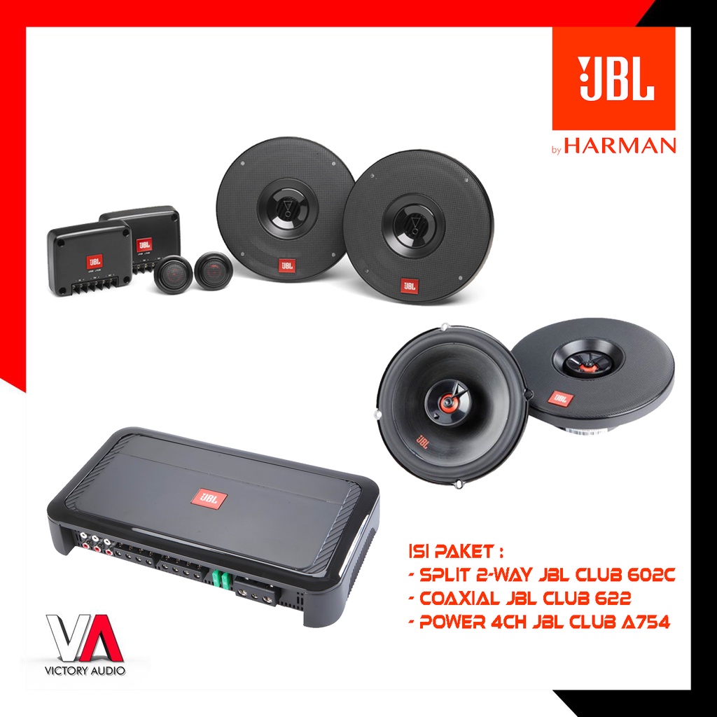 Jual Paket Audio Mobil Full Set Sound System Jbl Club Series