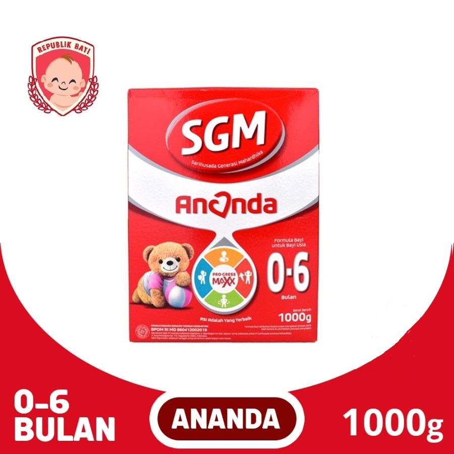 Jual SGM 1 Ananda 1 Kg 1000gr 1000 Gr 0 6 Bulan FREE BUBBLE DUS MURAH