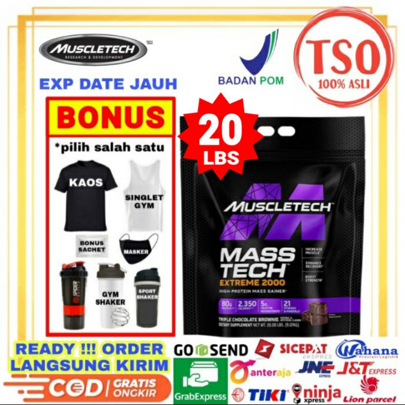 Jual Masstech 20 Lbs Muscletech Masstech Extreme 2000 20 Lb Masstech