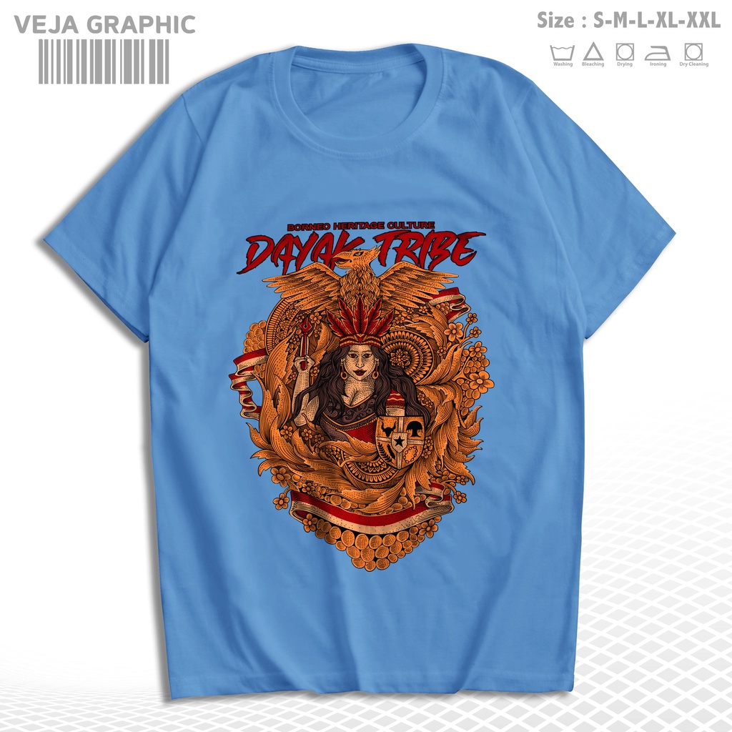 Jual VEJAGRAPHIC Kaos Dayak Tribe Borneo Heritage X Garuda T Shirt