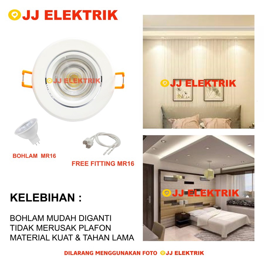 Jual Lampu Downlight Led Sorot Spot Watt Watt Plafon Mr Spotlight