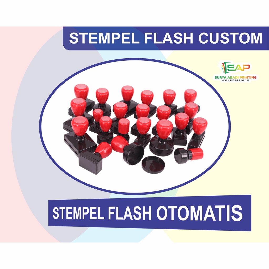 Jual STEMPEL FLASH OTOMATIS CUSTOM FREE DESIGN Shopee Indonesia