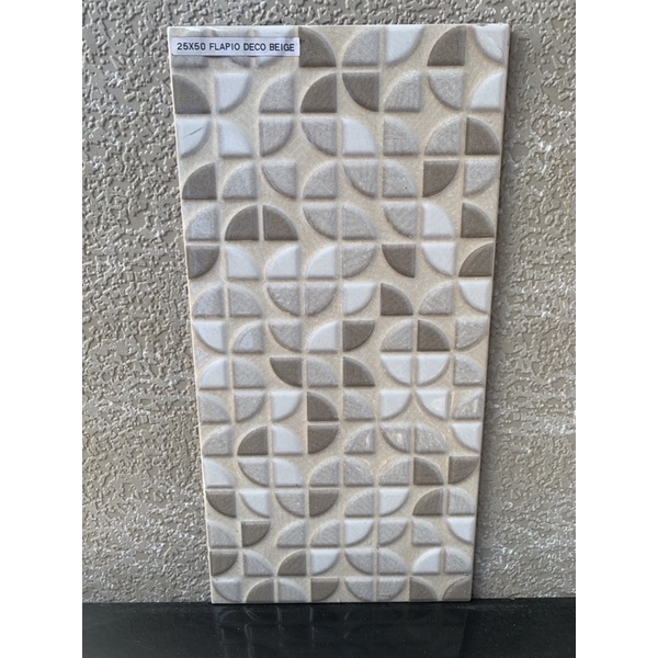 Jual KERAMIK DINGDING 25x50 PLAVIO DECO BEIGE Shopee Indonesia