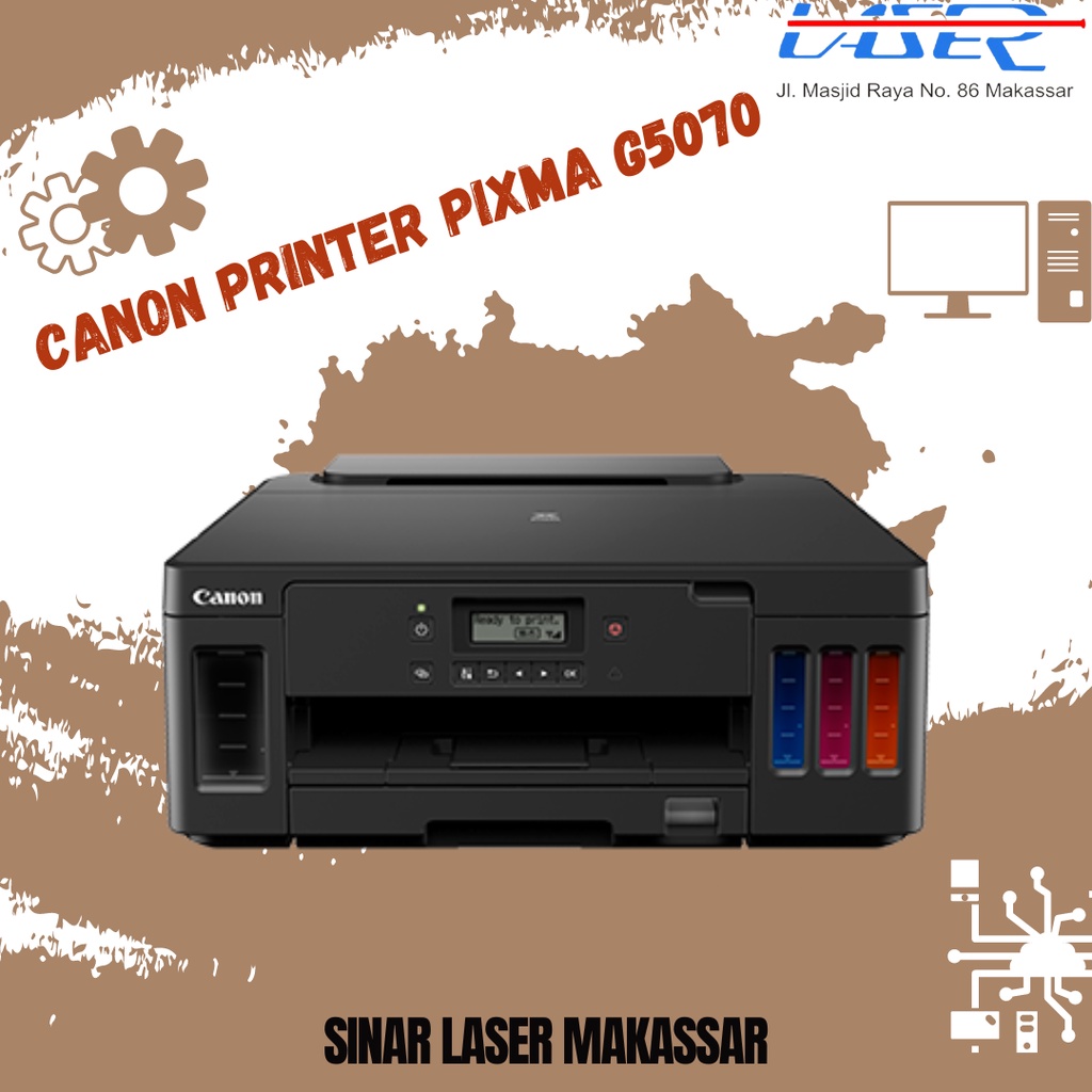 Jual PRINTER CANON PIXMA G5070 GARANSI RESMI PRINTER PRINT SCAN COPY