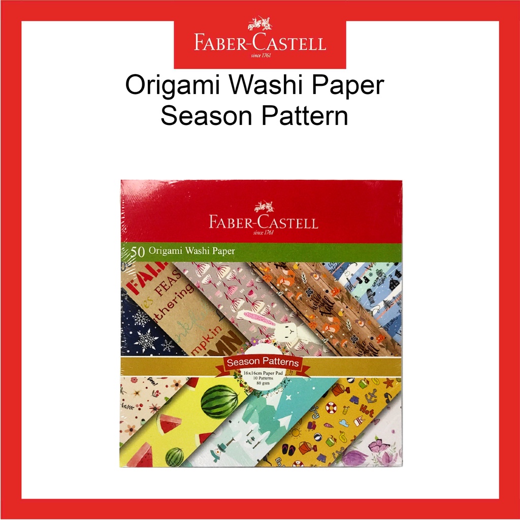 Jual Kertas Lipat Origami Faber Castell Season Pattern Ukuran X