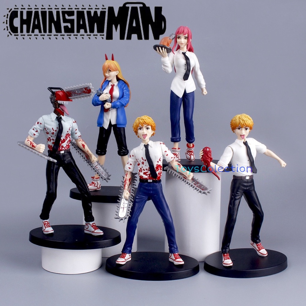 Jual Action Figure Chainsaw Man Denji Power Pochita Makima Topper Cake