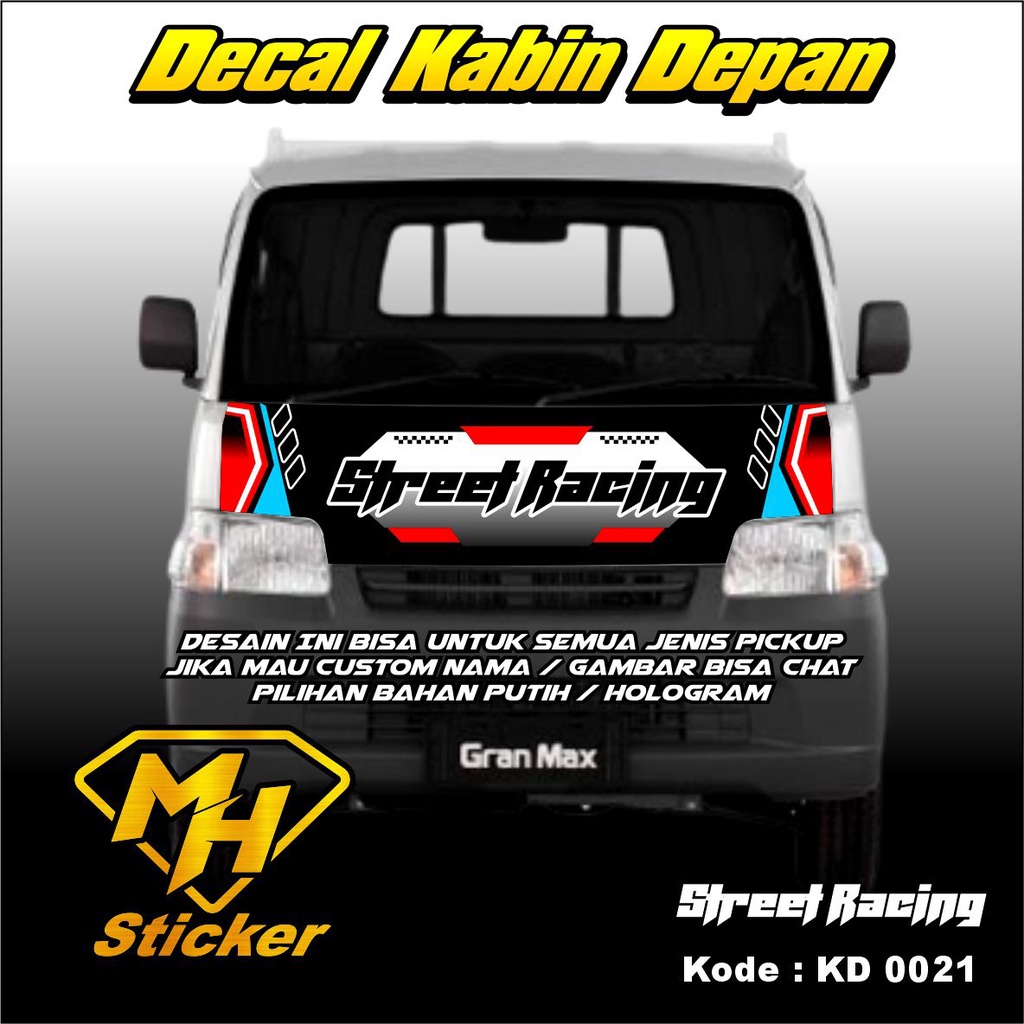 Jual Stiker Kabin Depan Mobil Pick Up Bisa Request Nama Dan Desain Bisa