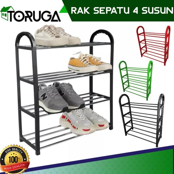 Jual Rak Sepatu Susun Portable Rak Sandal Bahan Plastik Multifungsi