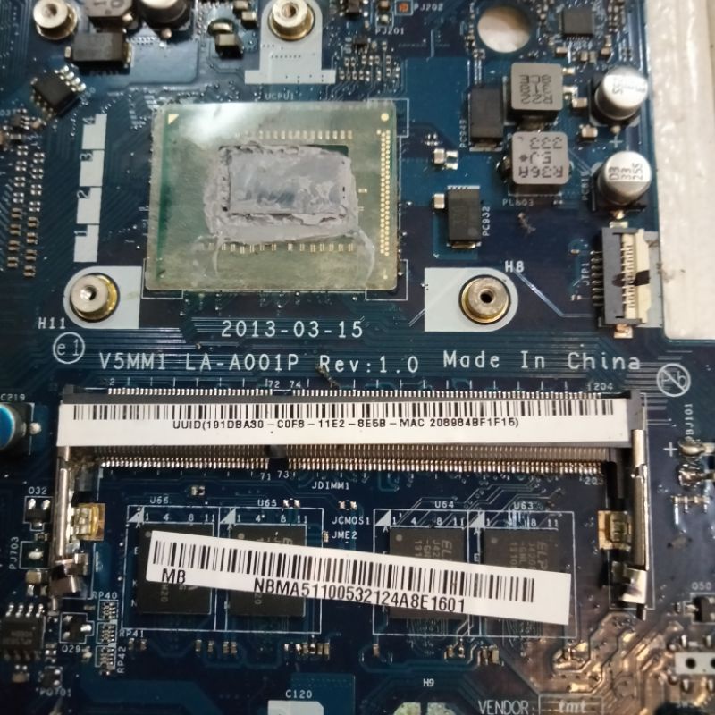 Jual Motherboard Mainboard Mobo Mesin Mati Laptop Acer Aspire R7