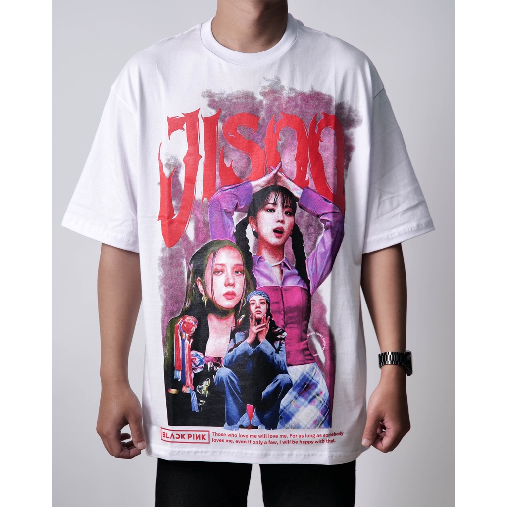 Jual Kaos Oversize Jisoo Blackpink Cls Non Wash White S Shopee