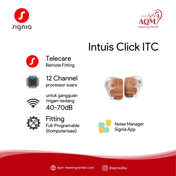 Jual Alat Bantu Dengar Signia Intuis Click Itc Channel Shopee