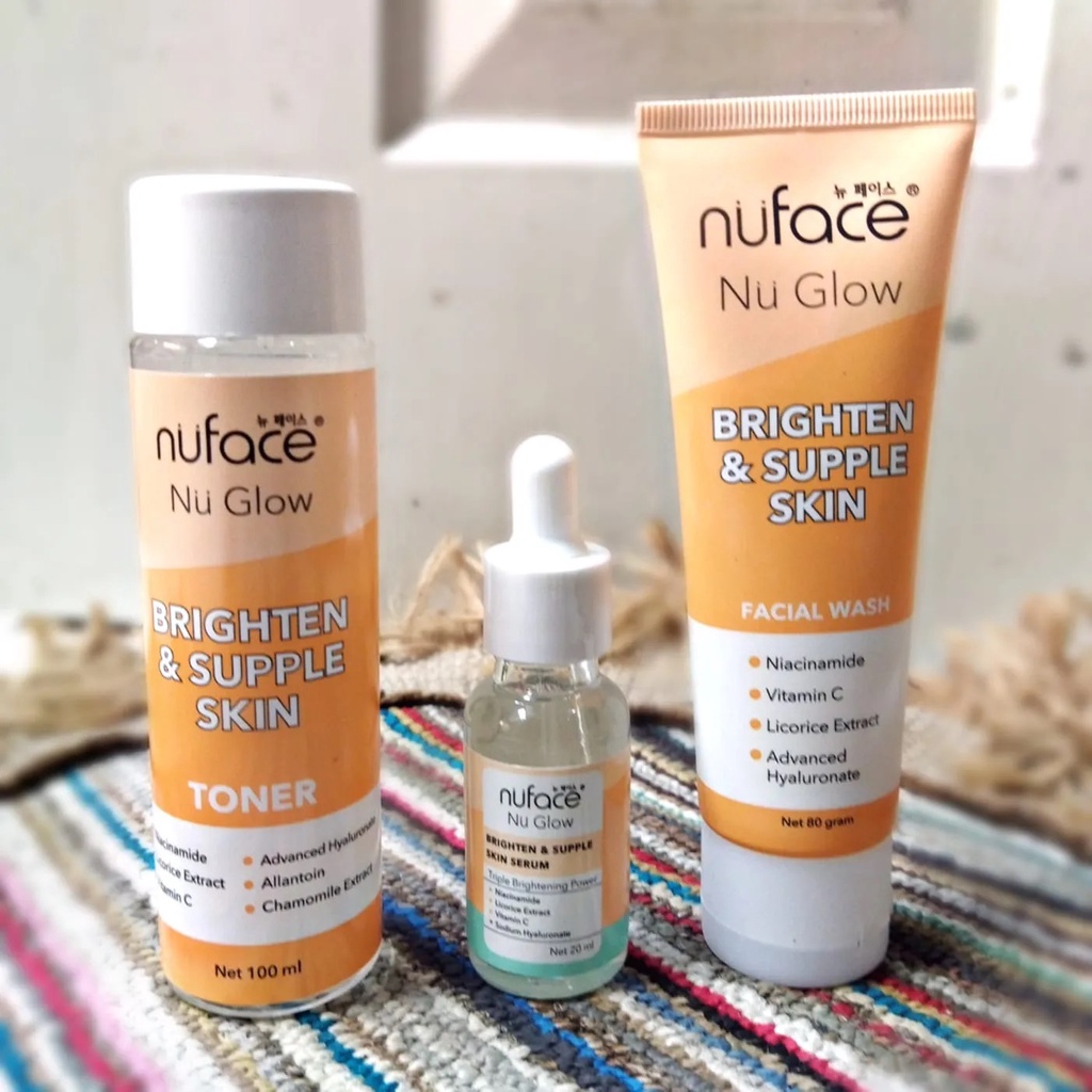 Jual Nuface Nu Glow Brighten Supple Skin Sepaket Brightening Series