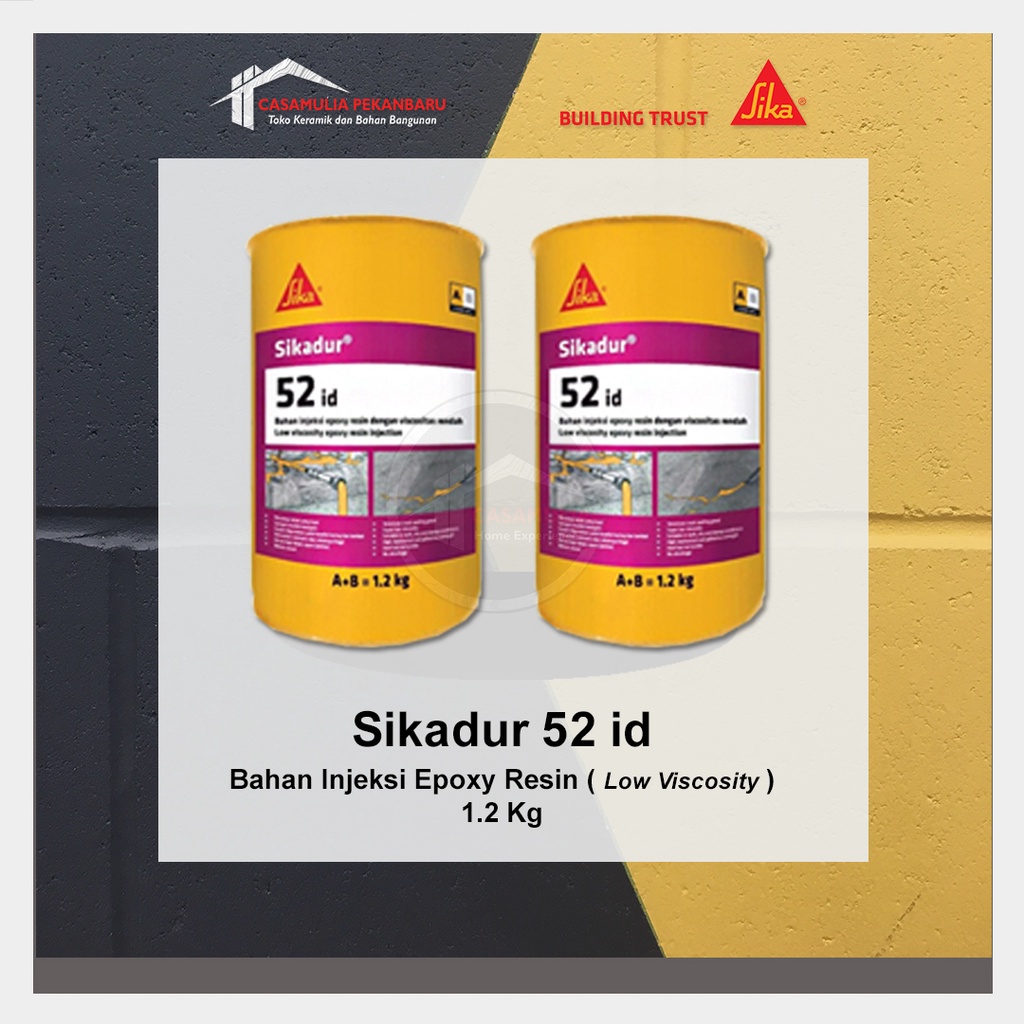 Jual SikaDur 52 ID Bahan Injeksi Epoxy Resin Low Viscosity 1 2kg