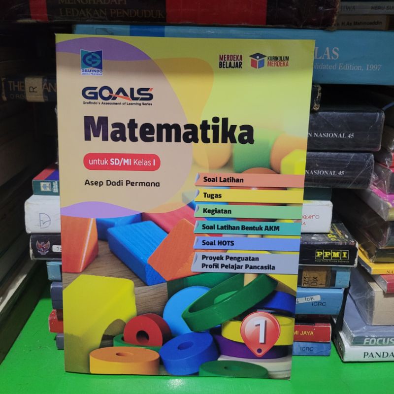 Jual BUKU KURIKULUM MERDEKA 2023 GOALS MATEMATIKA KELAS 1 SD GRAFINDO