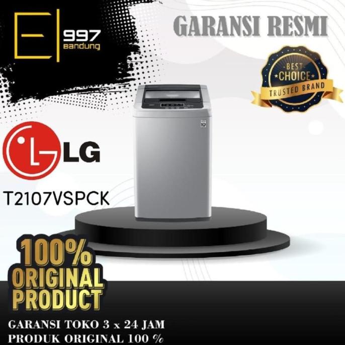 Jual Mesin Cuci LG T2107VSPCK Top Loading With Smart Inverter 7 KG