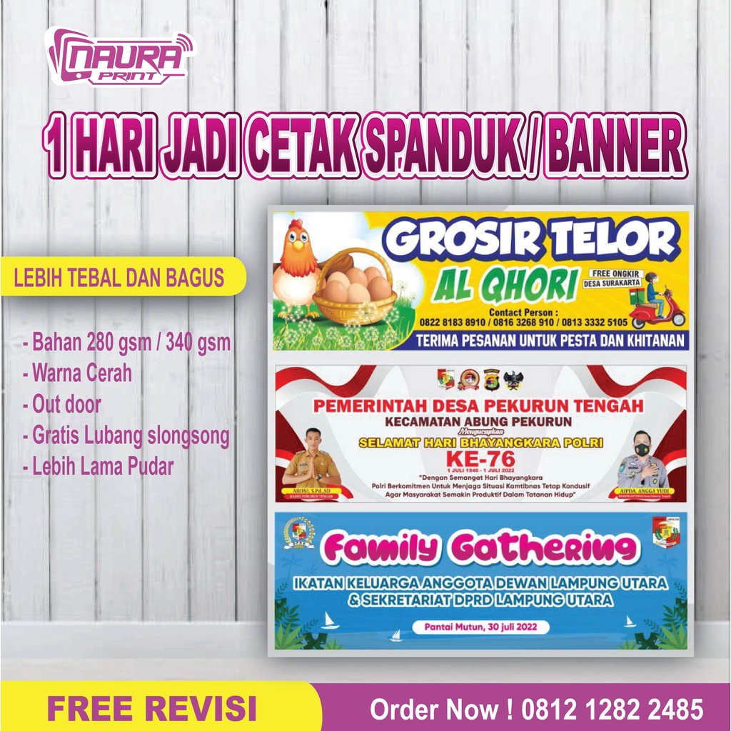 Jual Tebal Gram Free Design Cetak Spanduk Banner Backdrop