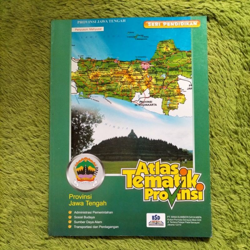 Jual ORIGINAL BUKU PETA ATLAS TEMATIK PROVINSI BALI JAWA BARAT JAWA