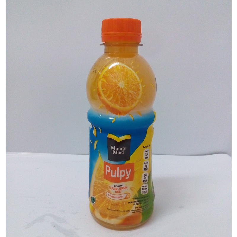 Jual Minute Maid Minuman Pulpy Orange Botol Shopee Indonesia