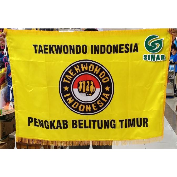 Jual Bendera Pataka Satin Print Dua Muka Atau Bolak Balik Shopee