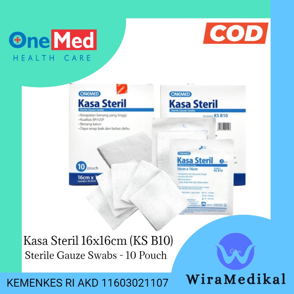 Jual Kasa Steril X Cm Onemed Gauze Swab Steril Kassa One Med