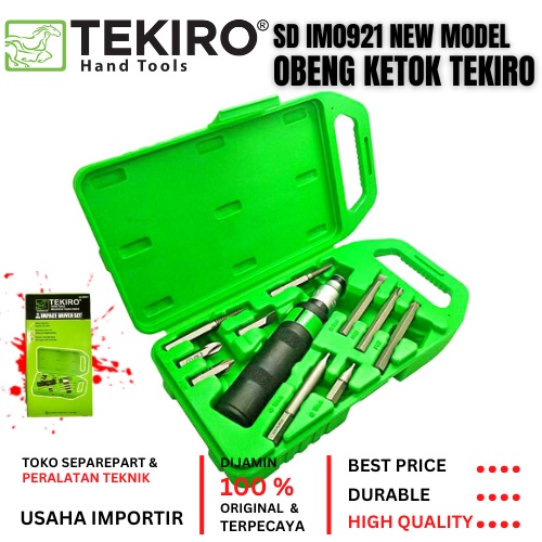 Jual Tekiro Obeng Ketok Getok Impact Drive Set Tipe