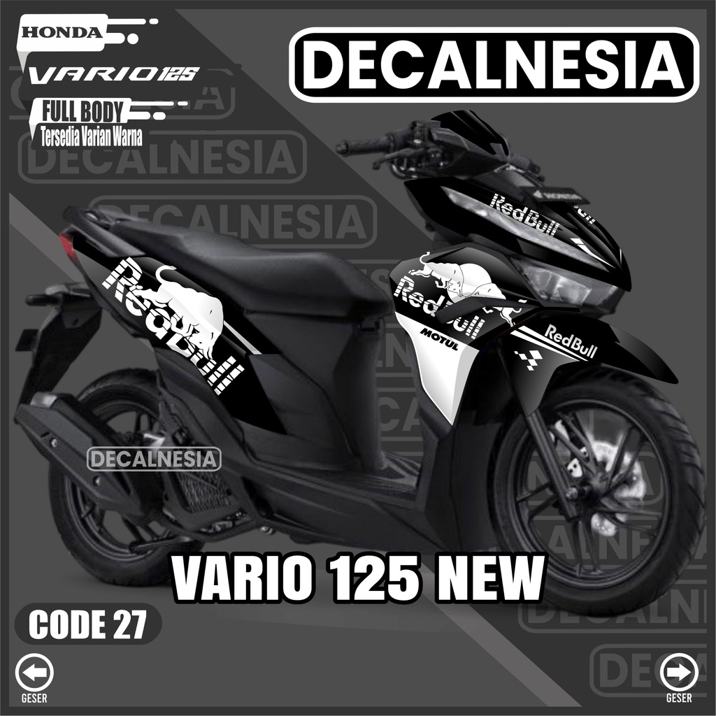 Jual Decal Vario 125 New 2022 2023 Full Body Stiker Red Bull Motor