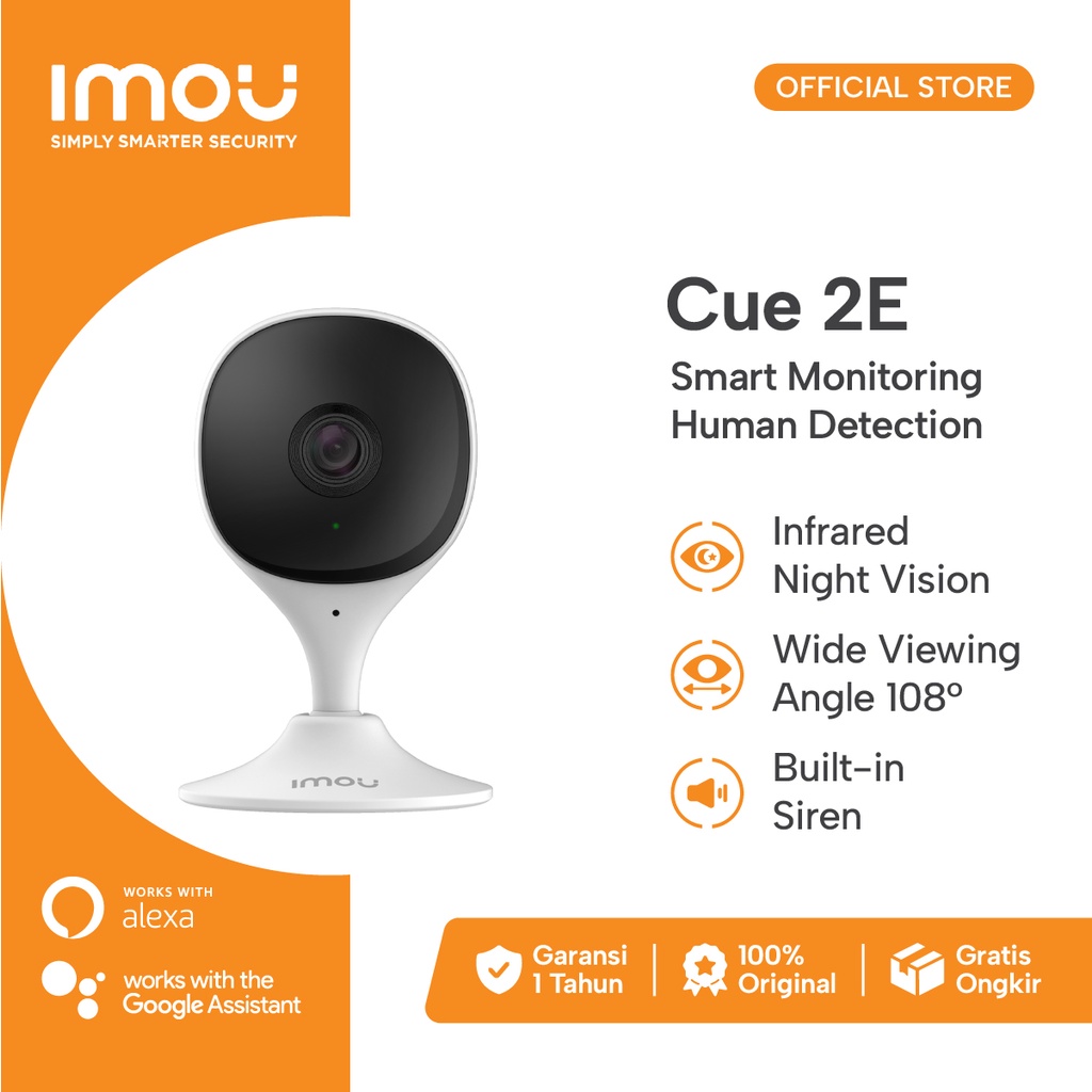 Jual Imou Indoor Ip Camera Cue E H Full Hd With Night Vision