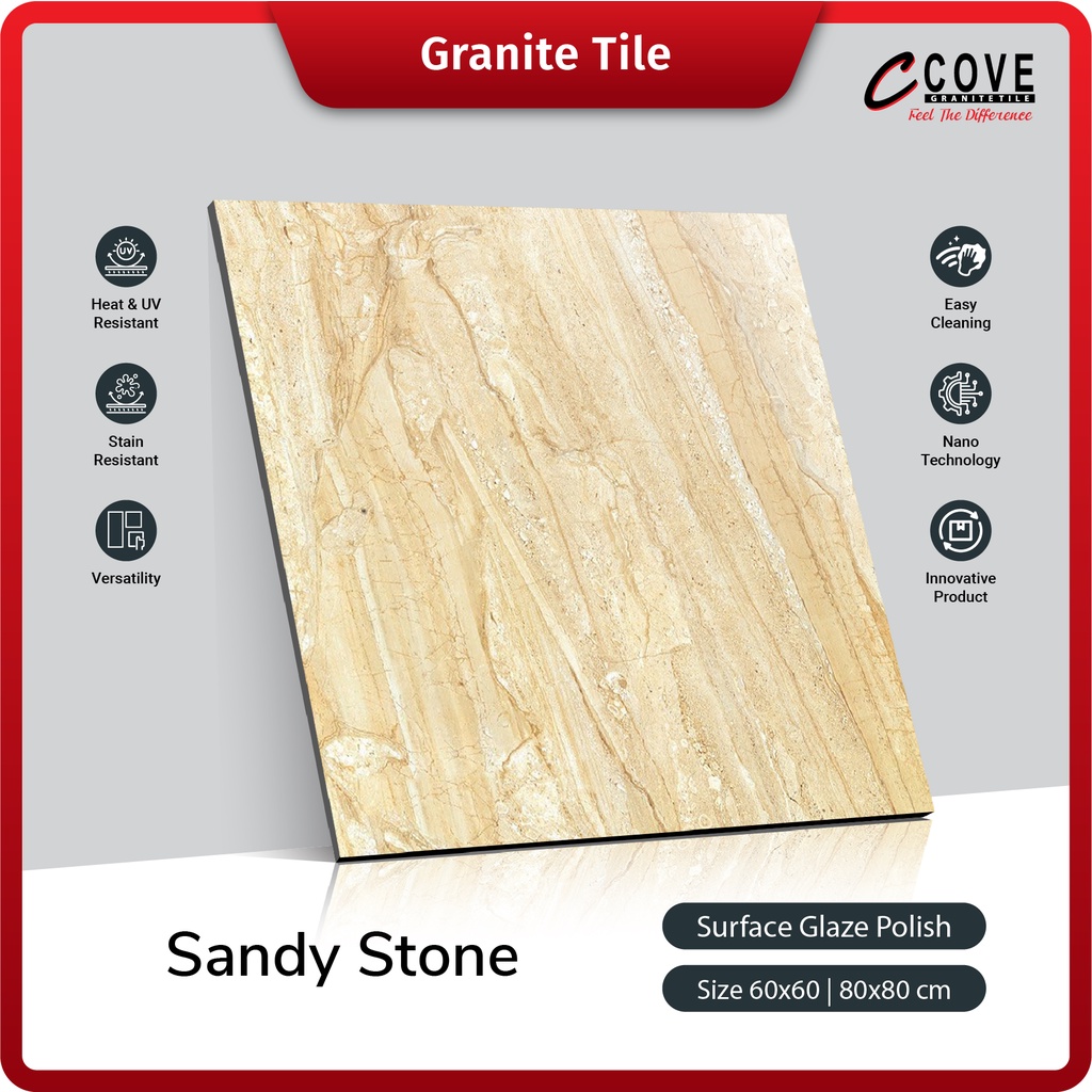 Jual Cove Granite Tile Sandy Stone X Shopee Indonesia