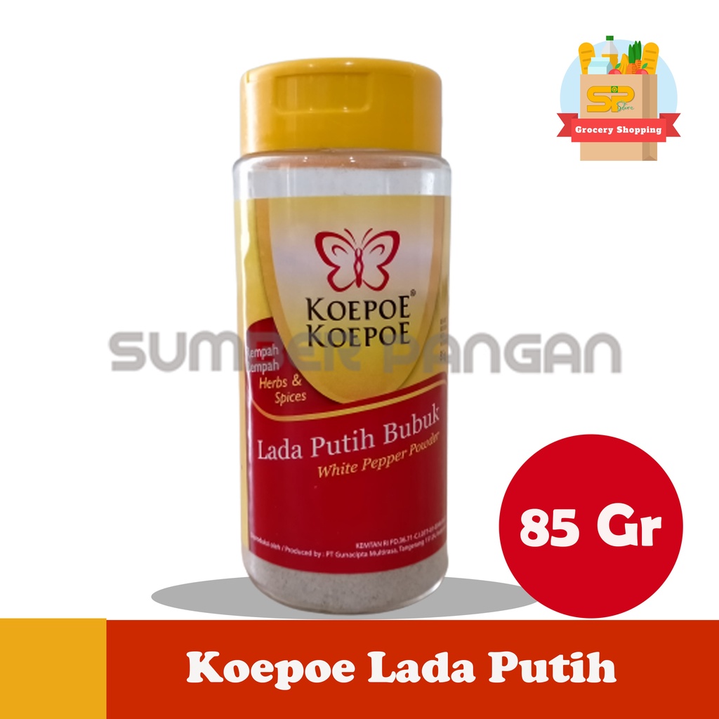 Jual Koepoe Koepoe Lada Putih Bubuk 85Gr Shopee Indonesia