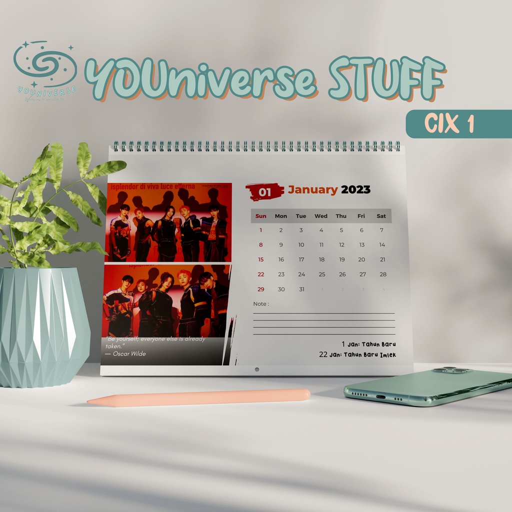 Jual Kalender Meja Cix Ok Episode Ok Not Desk Calendar