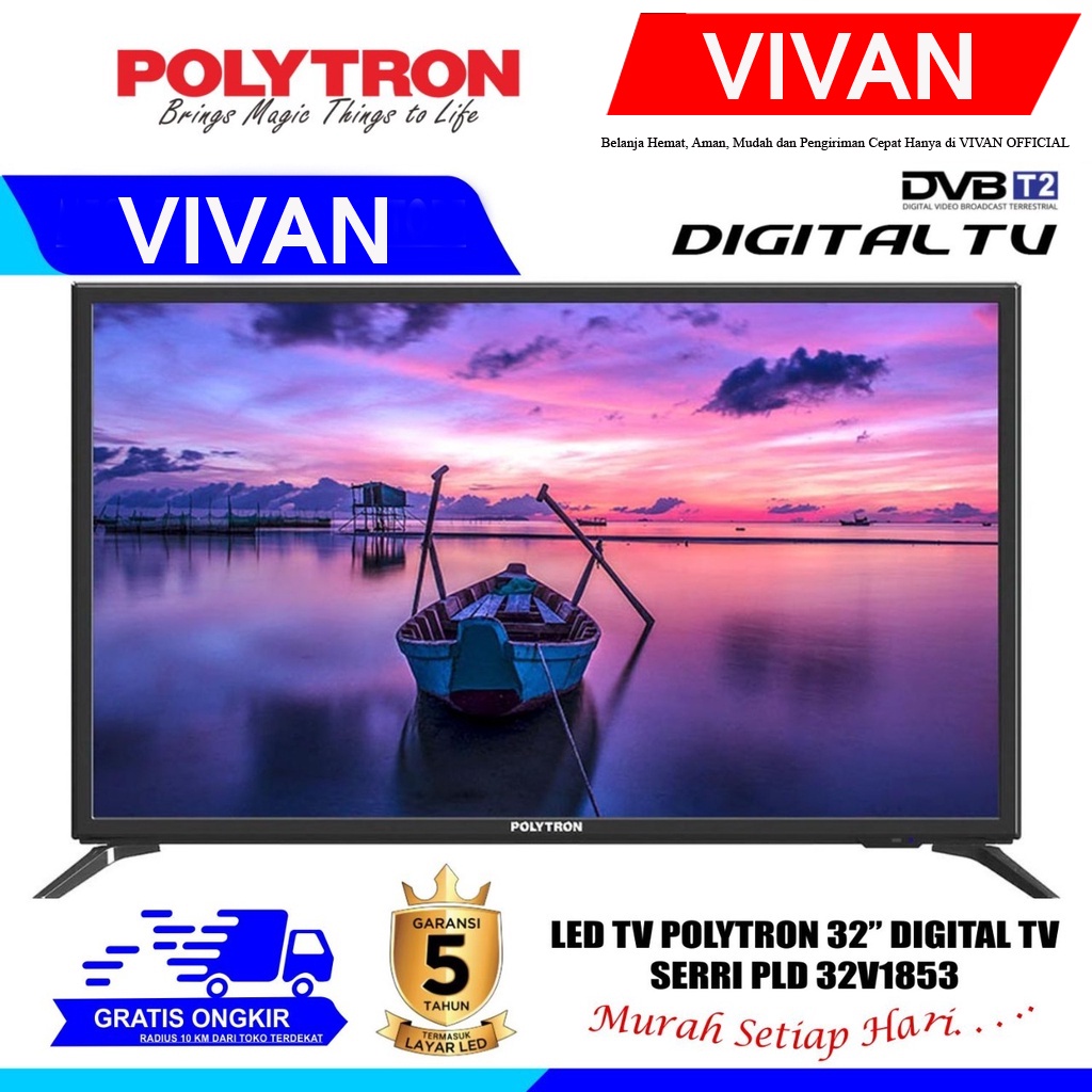 Jual Polytron Pld V Led Digital Tv Inch Pld V Lapis