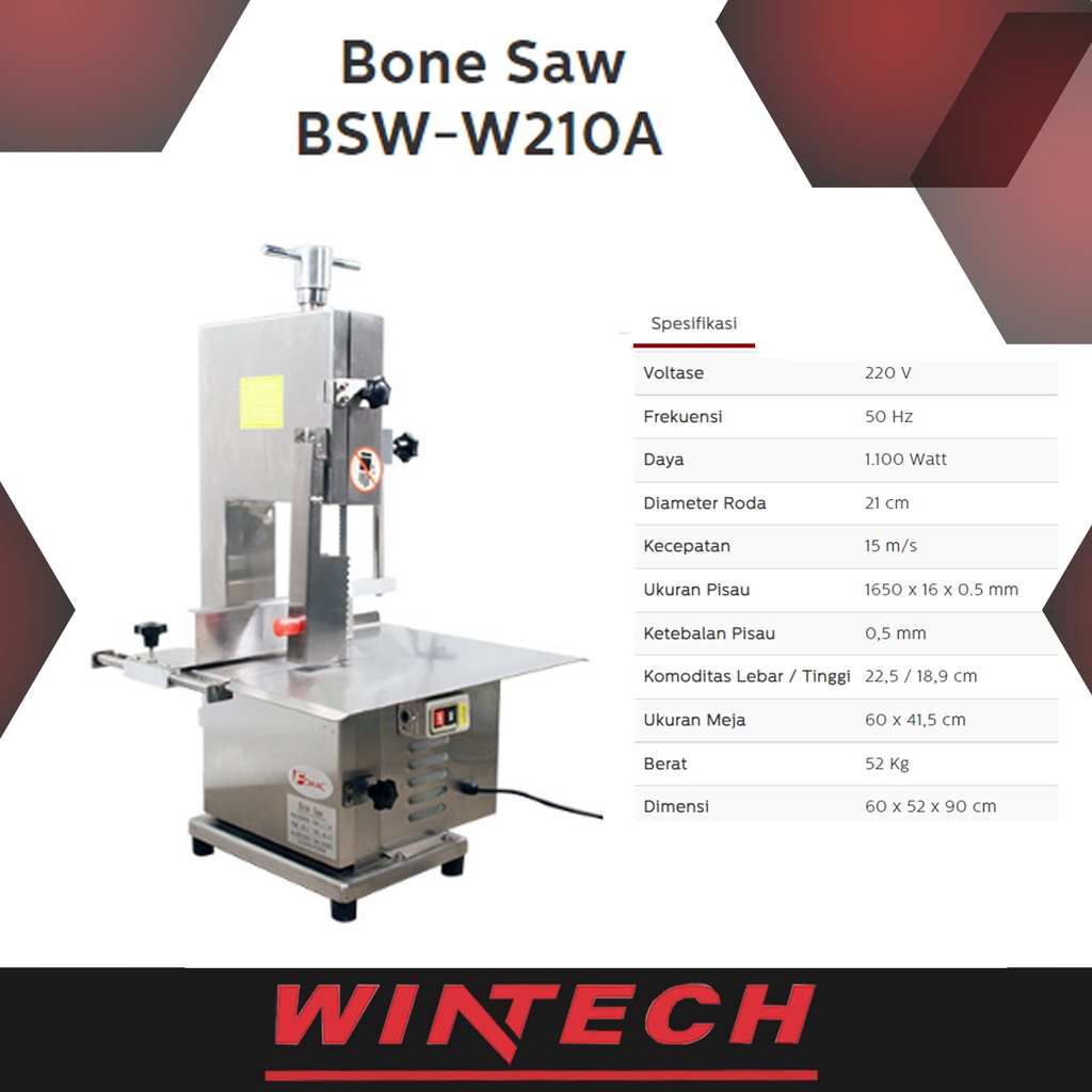 Jual Fomac Bsw W A Mesin Bone Saw Mesin Pemotong Daging Ikan Beku