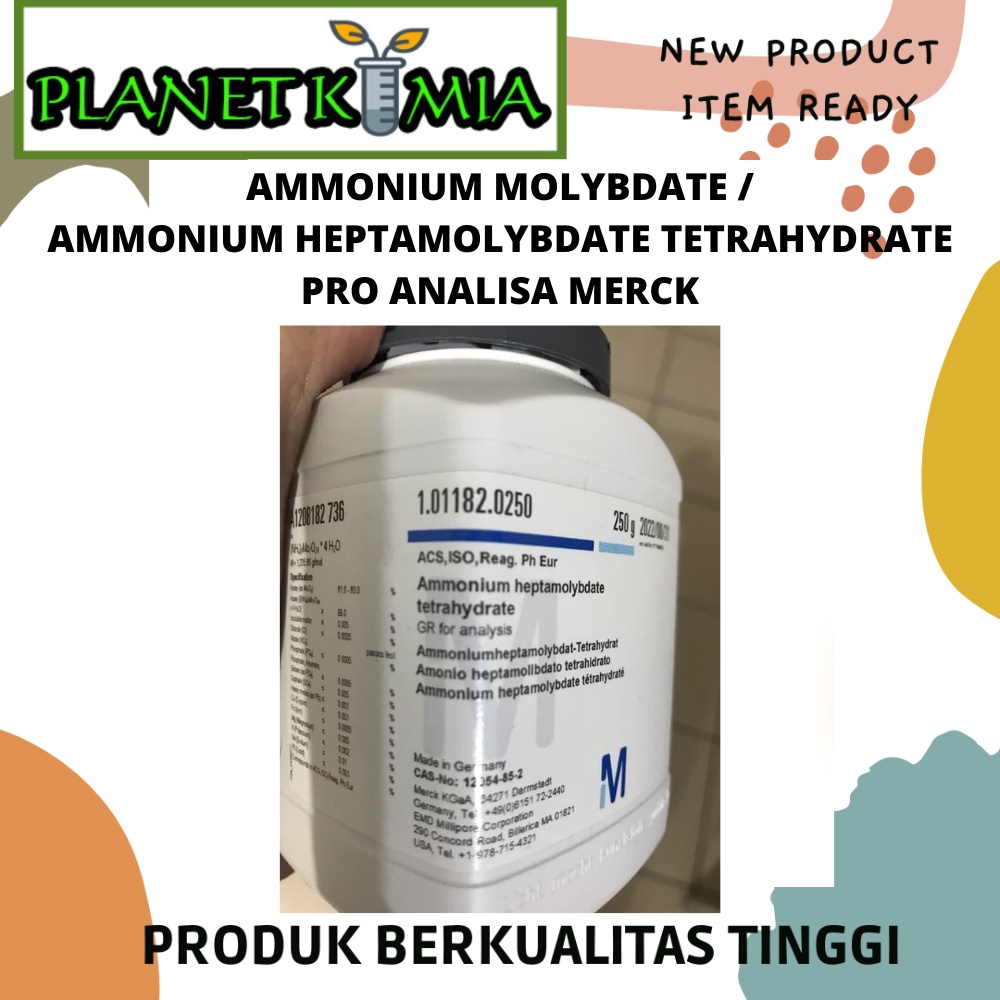 Jual Ammonium Molybdate Tetrahydrate Amonium Molibdat Tetrahidrat Pro