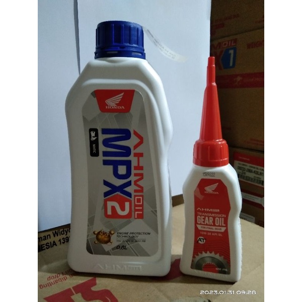 Jual Paket Oli Motor Matic Honda Mpx Dan Gardan Ahm Ml