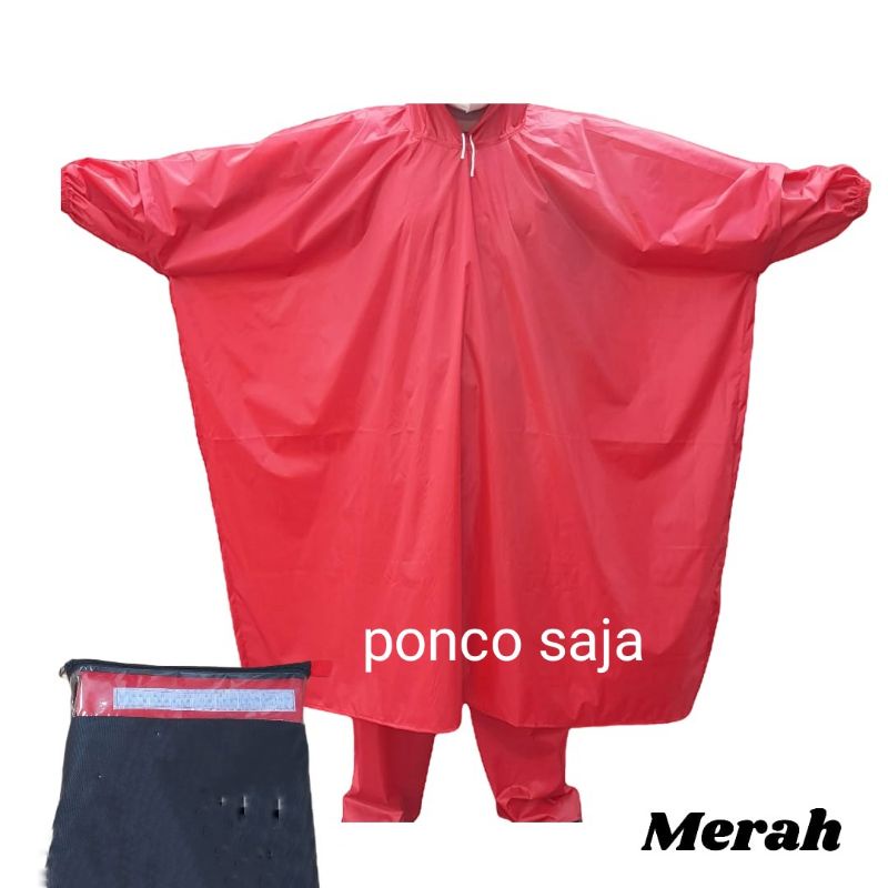 Jual Raincoat Jas Hujan Mantol Ponco Bahan Parasut Mic Biway Best