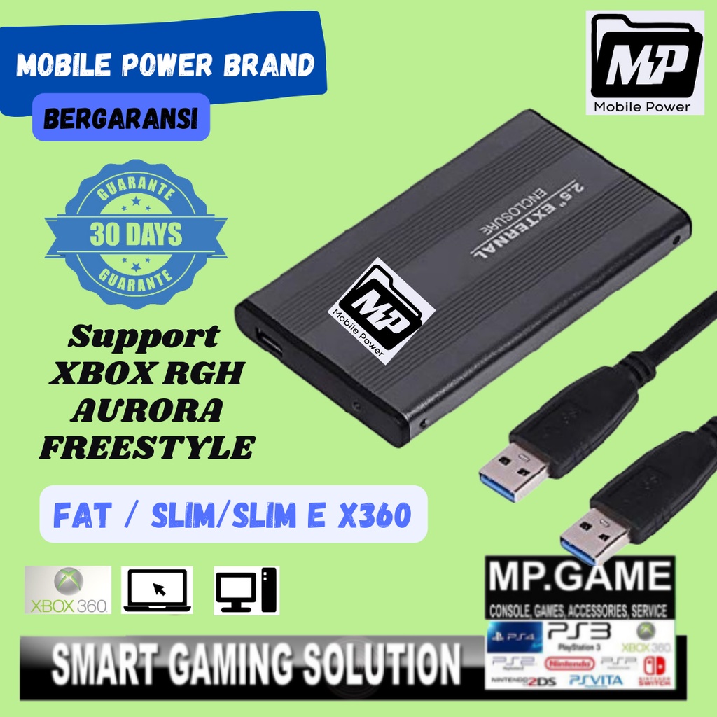 Jual Mobile Power Hdd External Xbox Rgh Aurora Freestyle Hardisk