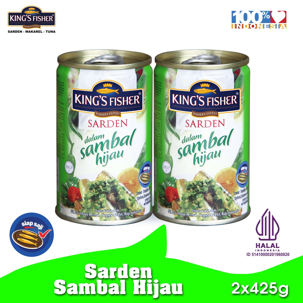 Jual King S Fisher Paket Pcs Sarden Sambal Hijau Makanan Kaleng