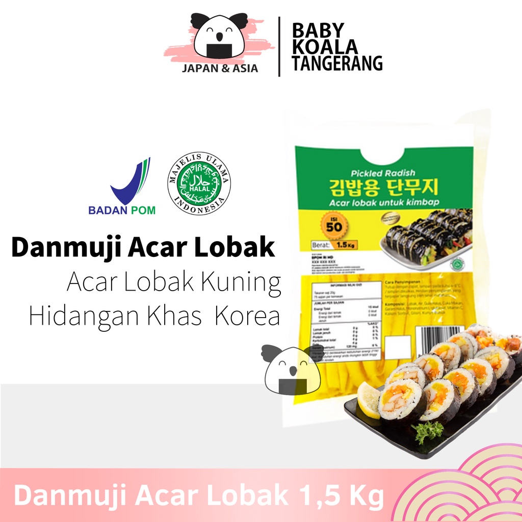 Jual Danmuji Stick Slice Acar Lobak Korea Kg Untuk Kimbab