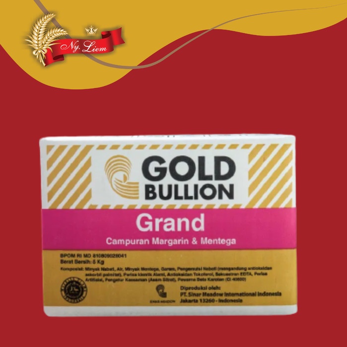 Jual GOLD BULLION Grand Butter Margarine 5 Kg Shopee Indonesia