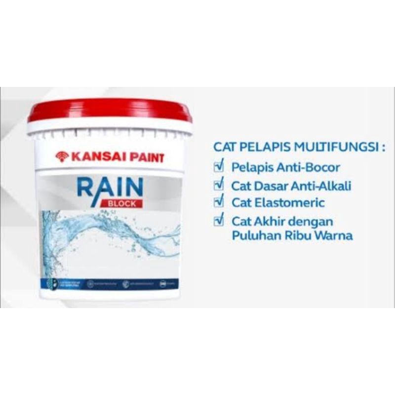 Jual RAINBLOCK Cat Waterproofing By KANSAI PAINT 20kg Shopee