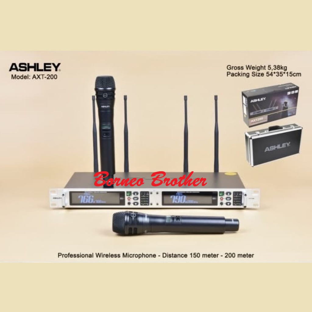 Jual Ashley Axt Axt Orginal Mic Wireless Dual Handheld Shopee