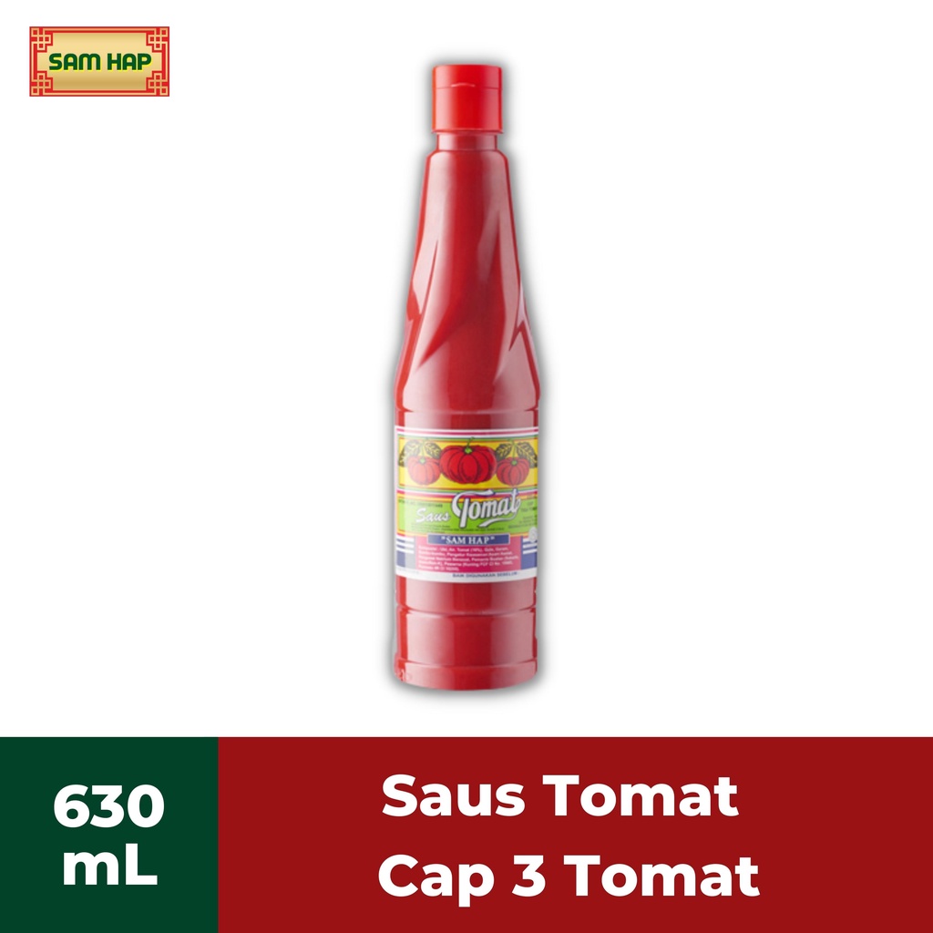 Jual SAMHAP Saus Tomat 630ML Cap Tiga Tomat Original Saus SAMHAP