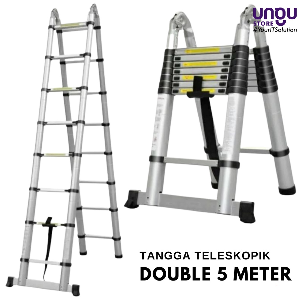 Jual Tangga Lipat Aluminium M Double Tangga Lipat Teleskopik M M