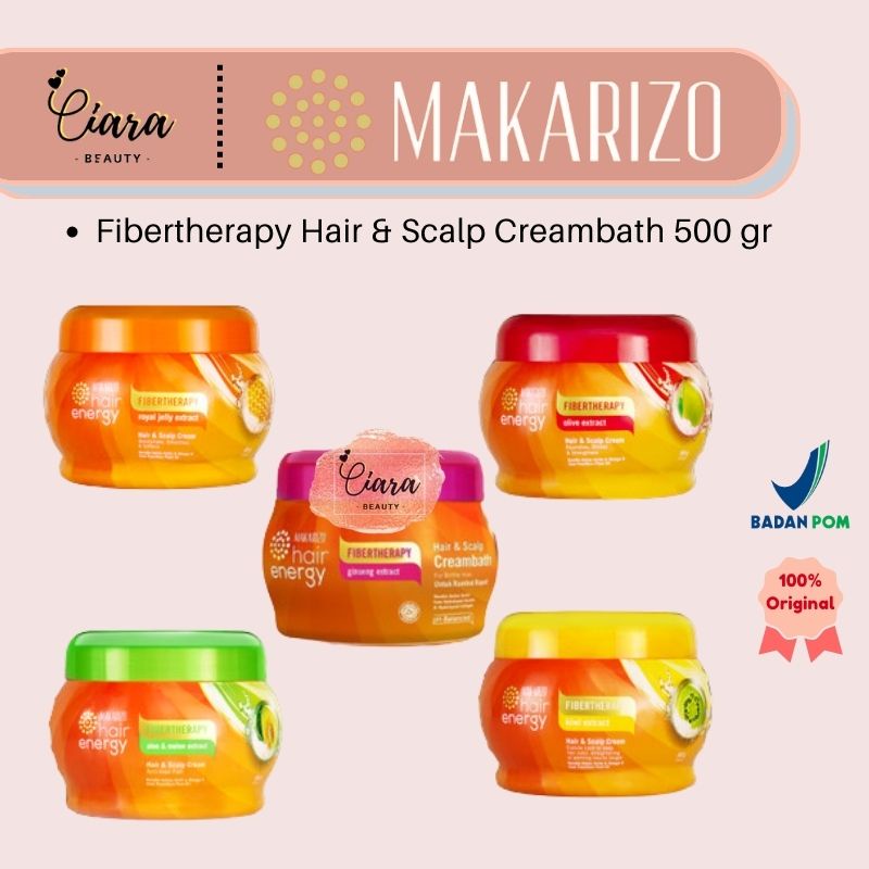 Jual Makarizo Hair Energy Fibertherapy Hair Scalp Creambath Gr