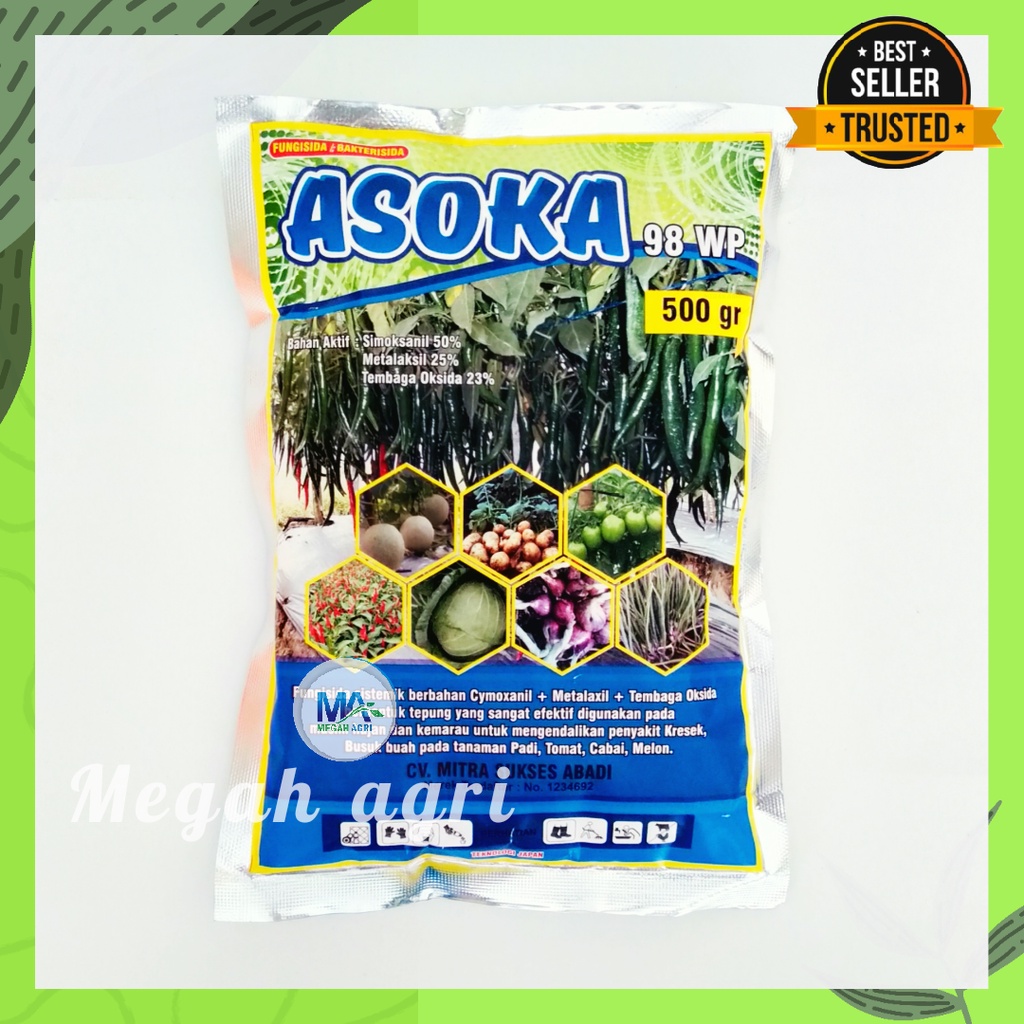 Jual FUNGISIDA ASOKA 500GR TRIPLE BAHAN AKTIF Simoksanil 50