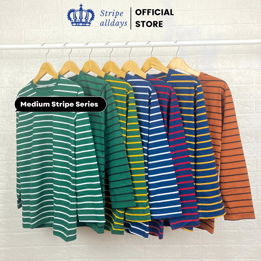 Jual Stripealldays Kaos Stripe Medium V Series Lengan Panjang