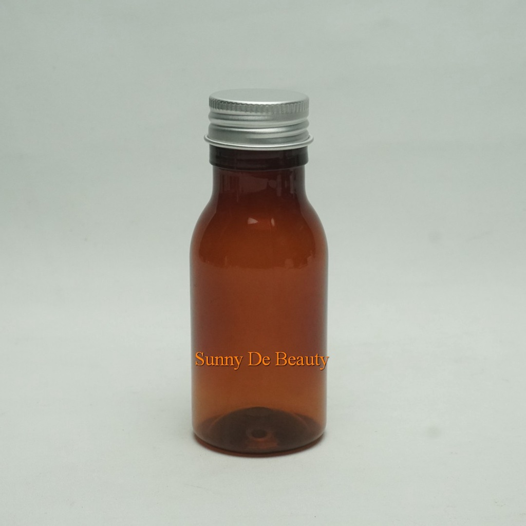 Jual Botol Obat Sirup 60 Ml Coklat Tutup Alumunium Ulir Js Botol