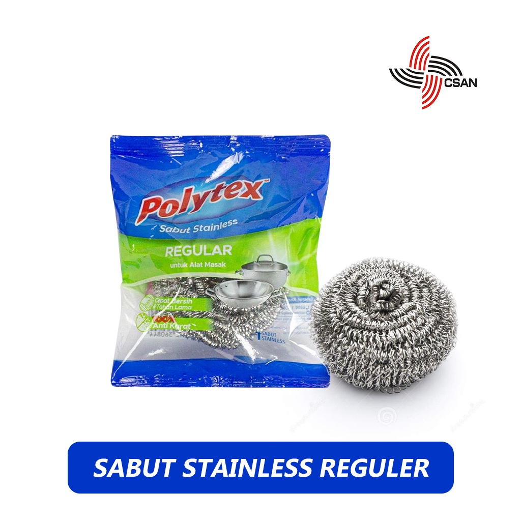 Jual Polytex Sabut Kawat Stainless Spon Cuci Panci Shopee Indonesia