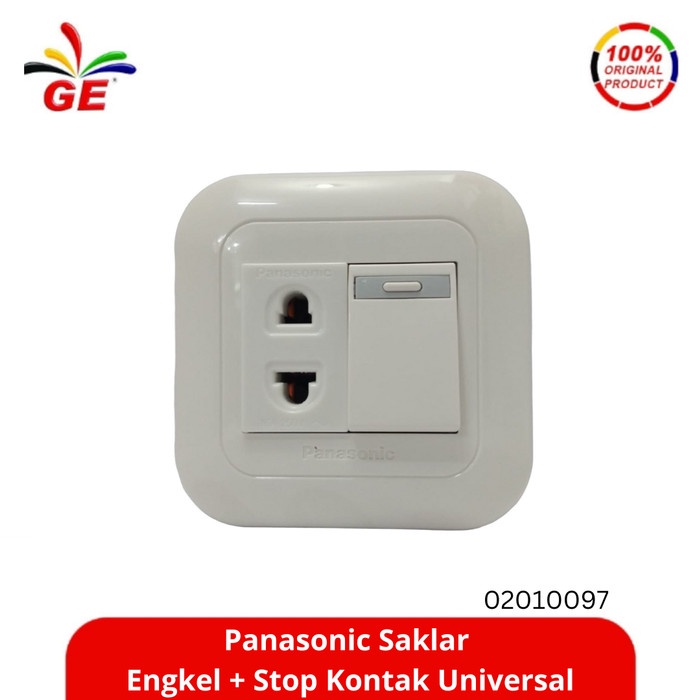 Jual PANASONIC Saklar Engkel Stop Kontak Universal 02010097